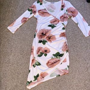 Ivory/blush Floral dress